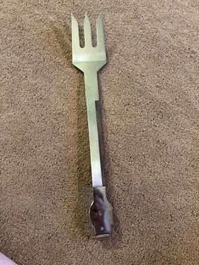 Stainless Steel Serving Fork - Silver